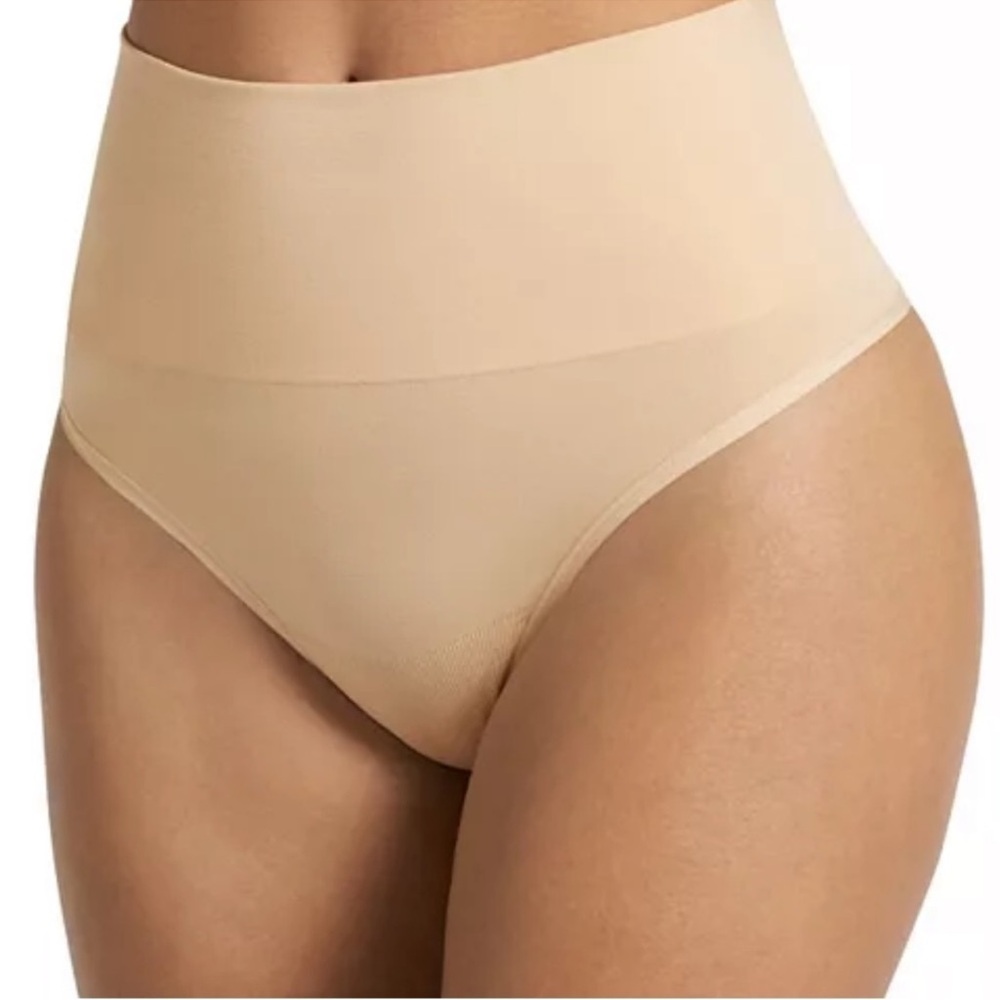 Jockey Life Collection Everyday Slimming Seamfree 2-Pack Thong Panties Nude XL